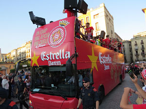 Celebraci&oacute; de l'ascens del Girona FC a primera divisi&oacute;