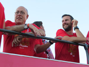 Celebraci&oacute; de l'ascens del Girona FC a primera divisi&oacute;