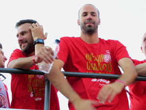 Celebraci&oacute; de l'ascens del Girona FC a primera divisi&oacute;