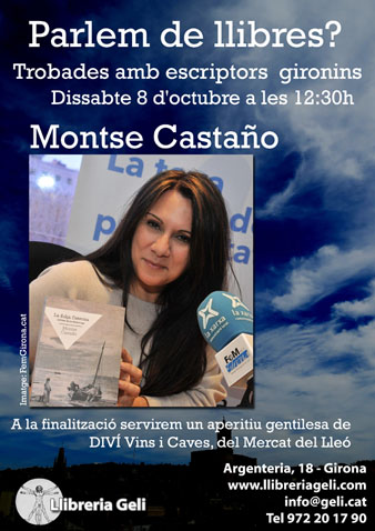 Cartell de l'esdeveniment amb Montse Castaño