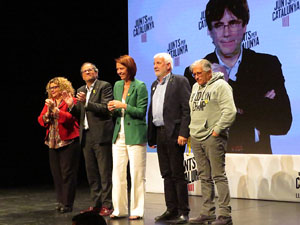 Acte central de campanya de JuntsxCat al Teatre Municipal