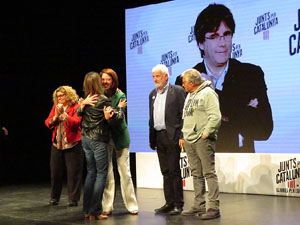 Acte central de campanya de JuntsxCat al Teatre Municipal