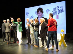 Acte central de campanya de JuntsxCat al Teatre Municipal