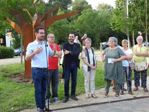 Inauguració de l'escultura 'Arbre' de Max Varés