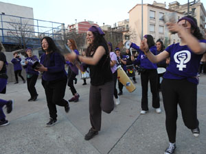 Commemoració del Dia de la Dona 2023 a la plaça de l'U d'octubre de 2017
