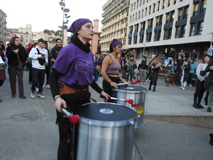 Commemoració del Dia de la Dona 2023 a la plaça de l'U d'octubre de 2017