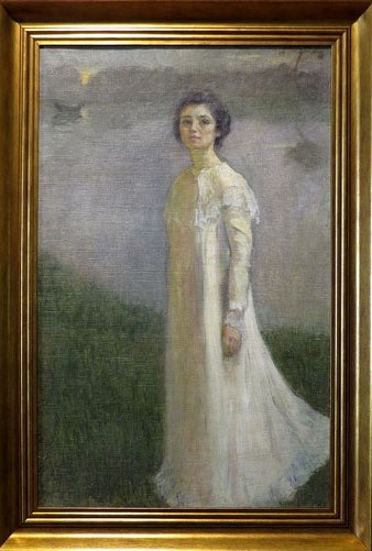 Mela Muter. Autoretrat a la llum de la lluna. Ca. 1899-1900