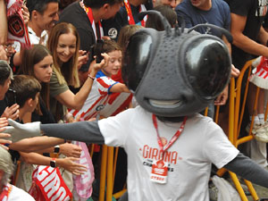 Celebració del Girona FC a la Champions League
