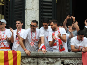 Celebració del Girona FC a la Champions League