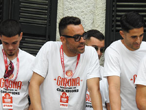 Celebració del Girona FC a la Champions League