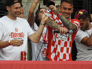 Celebració del Girona FC a la Champions League