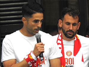 Celebració del Girona FC a la Champions League