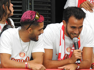 Celebració del Girona FC a la Champions League