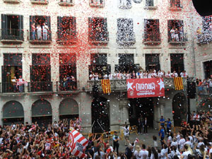Celebració del Girona FC a la Champions League