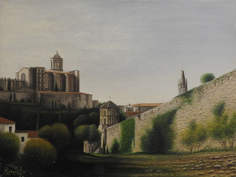 Muralles de Girona. Obra de l'exposició
