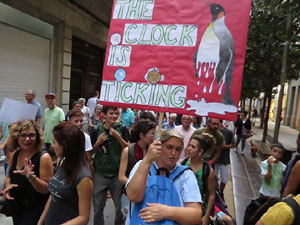 Manifestaci&oacute; contra el canvi clim&agrave;tic organitzada per Fridays for Future i Revoluci&oacute; o Extinci&oacute;