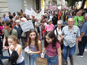 Manifestaci&oacute; contra el canvi clim&agrave;tic organitzada per Fridays for Future i Revoluci&oacute; o Extinci&oacute;