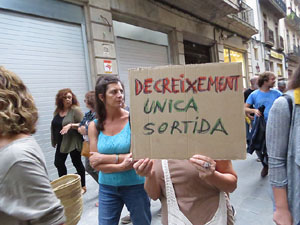 Manifestaci&oacute; contra el canvi clim&agrave;tic organitzada per Fridays for Future i Revoluci&oacute; o Extinci&oacute;