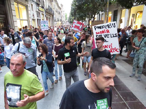 Manifestaci&oacute; contra el canvi clim&agrave;tic organitzada per Fridays for Future i Revoluci&oacute; o Extinci&oacute;