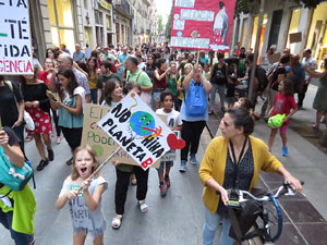 Manifestaci&oacute; contra el canvi clim&agrave;tic organitzada per Fridays for Future i Revoluci&oacute; o Extinci&oacute;