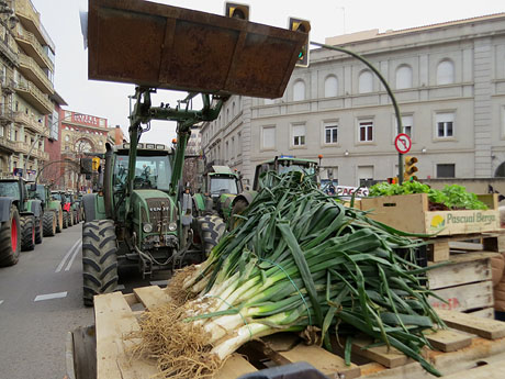 Protesta de la pagesia gironina