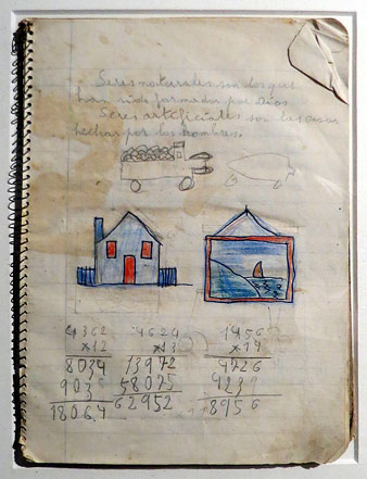 El primer dibuix fet als vuit anys. 22 x 15. 1951