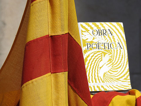 Obra poètica de Barceló presidint l'esdeveniment