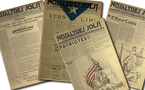 Números de la publicació 'Nosaltres sols', en la que col·laborà Barceló de 1931 a 1934
